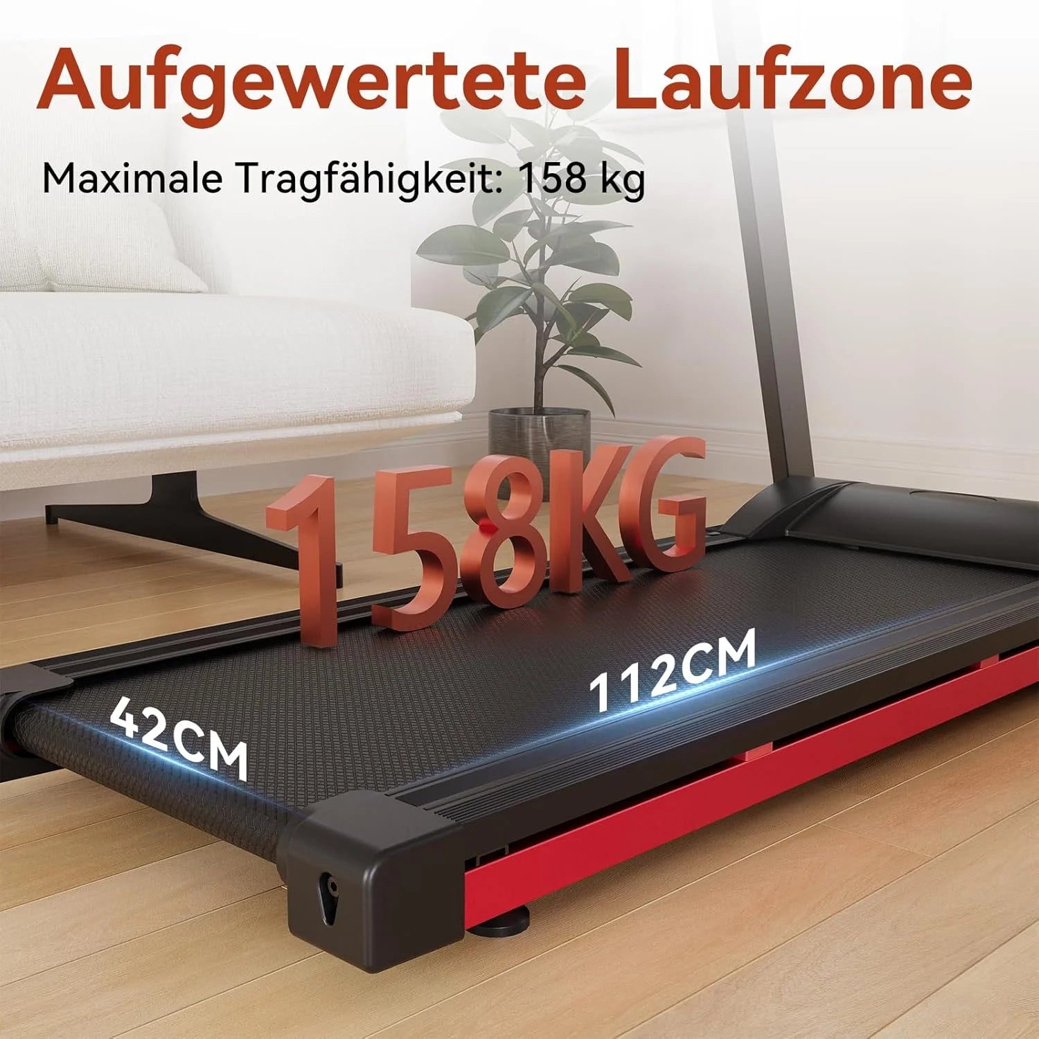 Foldable Treadmill Walk Pad With Incline 3.5HP 10MPH Quiet Motor Bluetooth App Data — Slate-Gray | KIMLUD