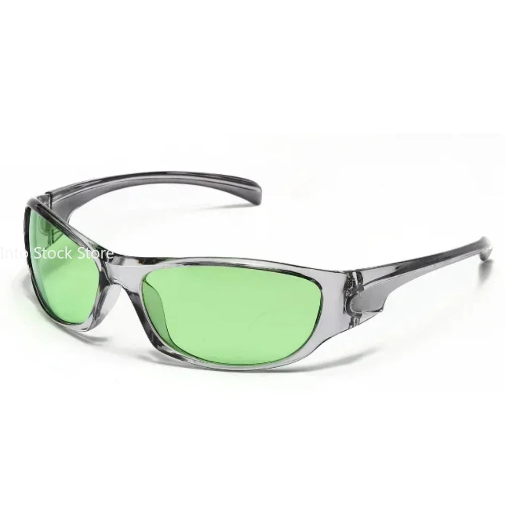 New Punk Y2K Sunglasses Women Goggle Luxury Brand Wrap Square Sun Glasses 2000'S Shades Eyewear UV400 Female Designer Eyeglasses