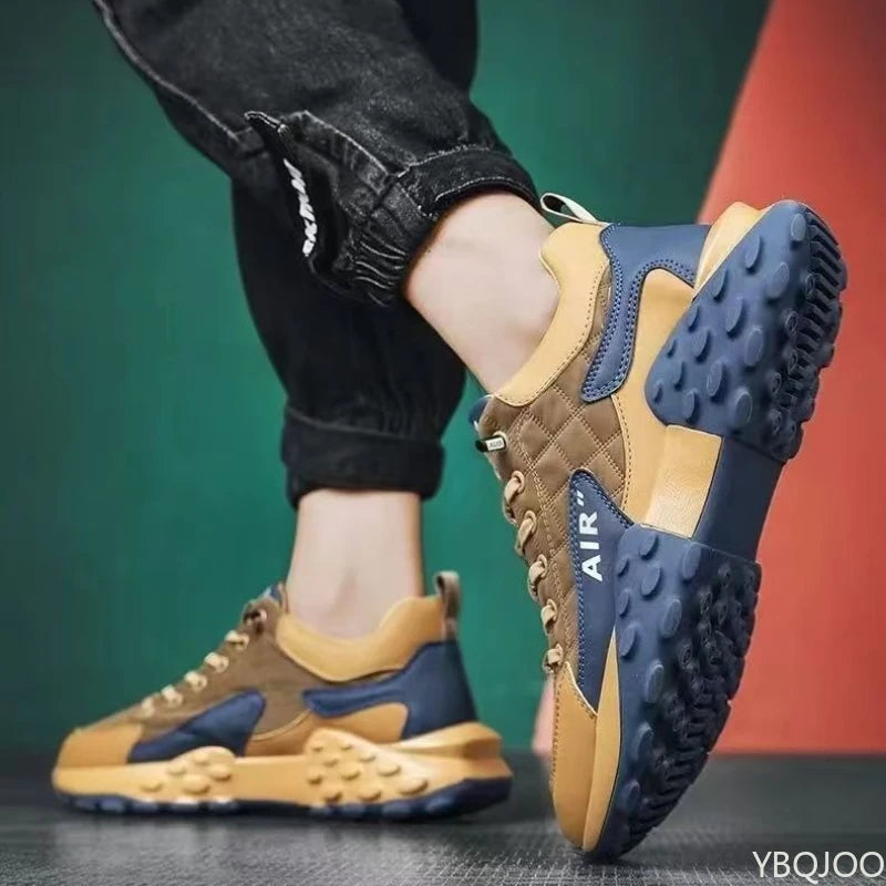 Casual Lace-Up Shoes – Height Increasing Thick Sole – Flat Silhouette | KIMLUD