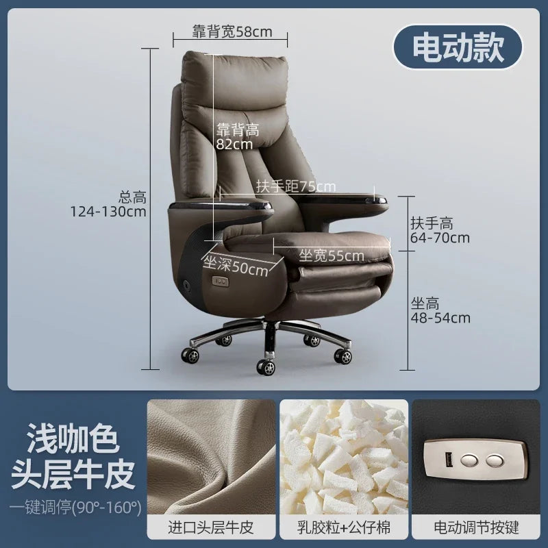 Zero Gravity Executive Chair Ergonomic Rolling — Taupe | KIMLUD