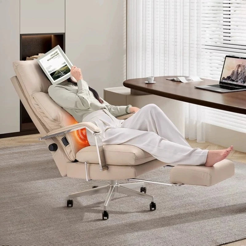 Executive Ergonomic Office Chair Sculpted Support — White | KIMLUD