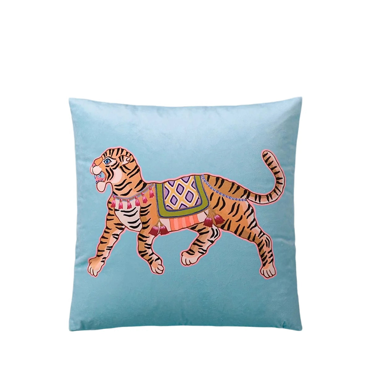 Pink Chinoiserie Pillow Covers 16x16 Inch Traditional Style Bird Dog Floral Vase Decorative Throw Pillow Case Velvet Double Side