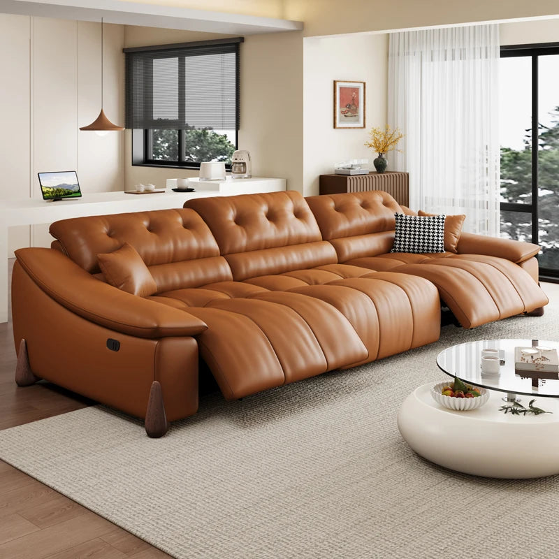 Electric Italian Sofas Minimalist Creative Living Room Leather Multifunctional Sofa High Quality Hallway Sillon Cama Furniture