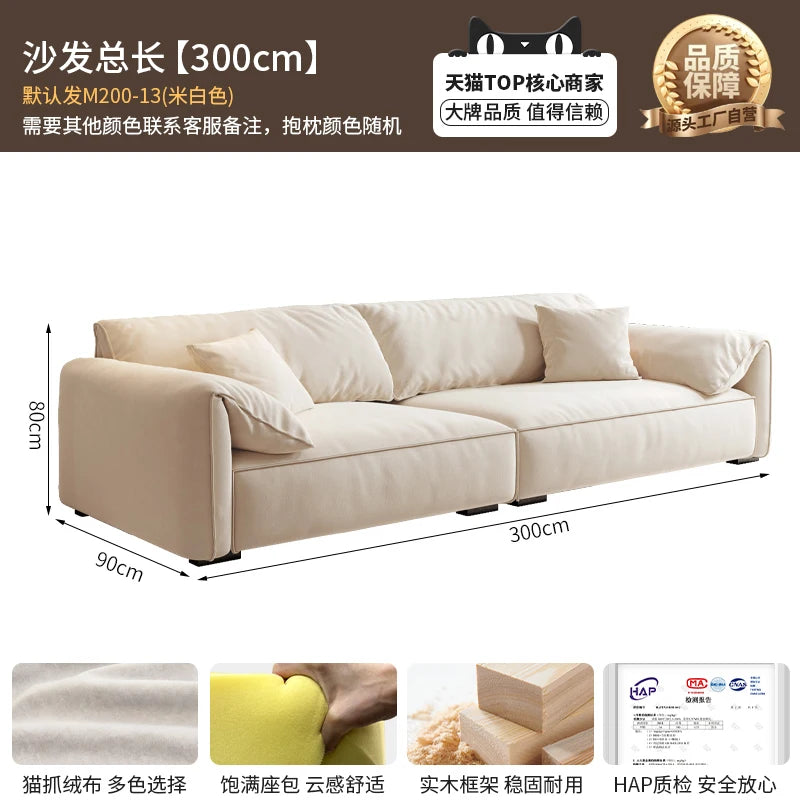 Longer Designer Armrest Sofa Pillows Luxury European Living Room Lounge Sofa Lazy Modular Nordic Woonkamer Banken Home Furniture