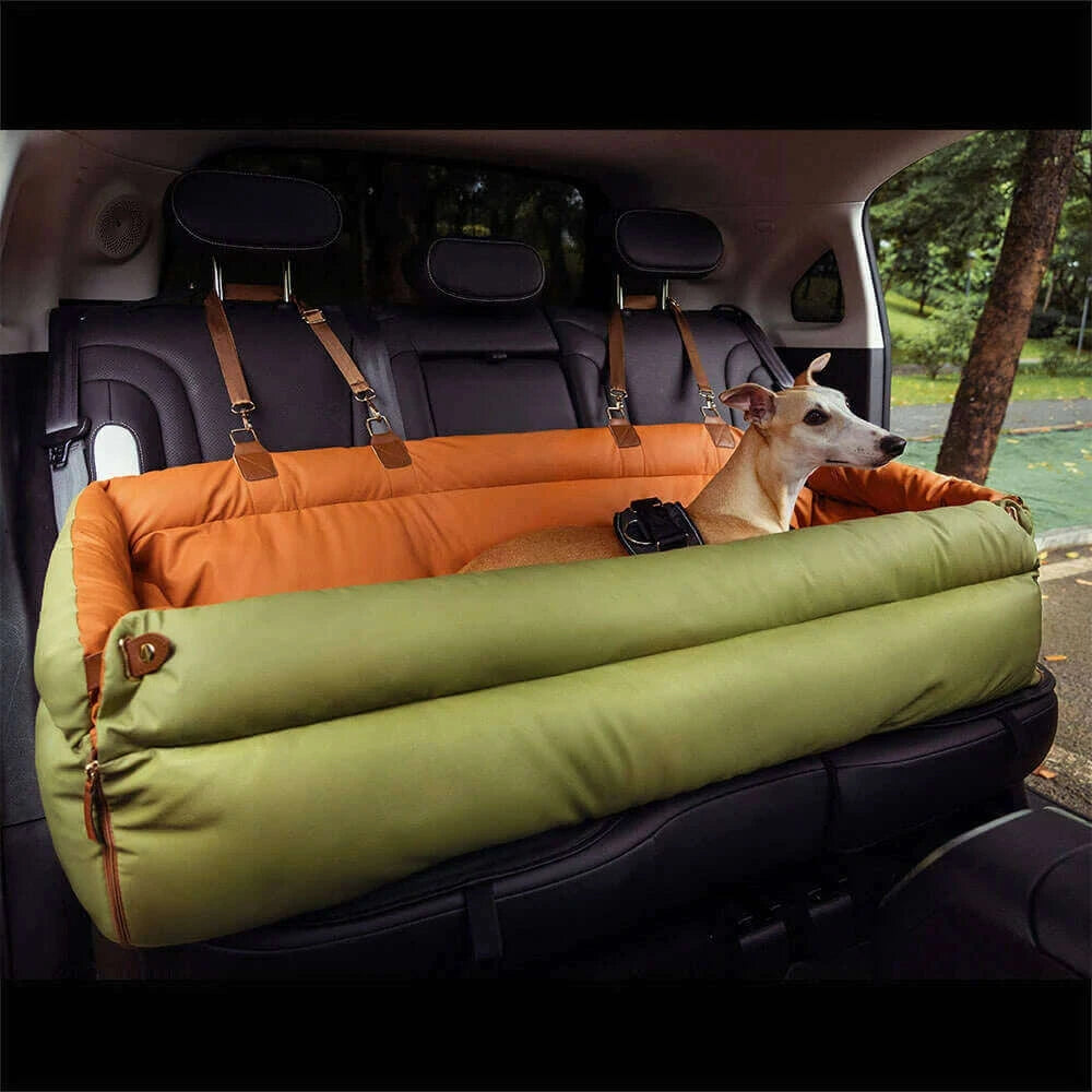 pet-outing-lathe-luxury-faux-leather-dog-car-seatcat-car-bedbooster-bed-pet-booster-car-seat-dog-cat-travel-seatkimlud-womens-fashion-34605351