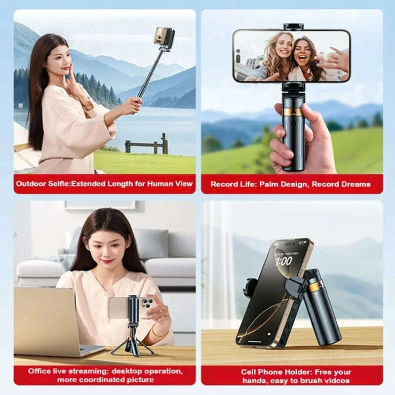 super-mini-selfie-stick-portable-phone-holder-shooting-aid-versatile-integrated-design-bluetooth-remote-for-live-broadcaskimlud-womens-fashion-34607866