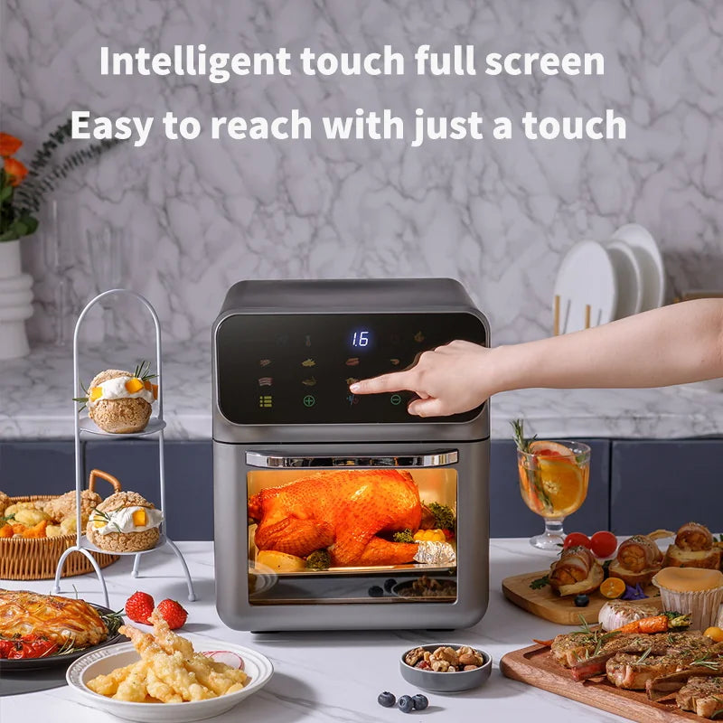 Convection Electric Air Fryer 12L Oil-Free — Graphite Gray | KIMLUD