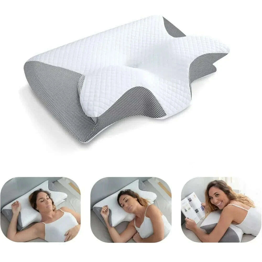 1pc-memory-foam-cervical-pillow-2-in-1-ergonomic-contour-orthopedic-pillow-for-neck-pain-contoured-support-pillowsneck-pillowkimlud-womens-fashion-34604340