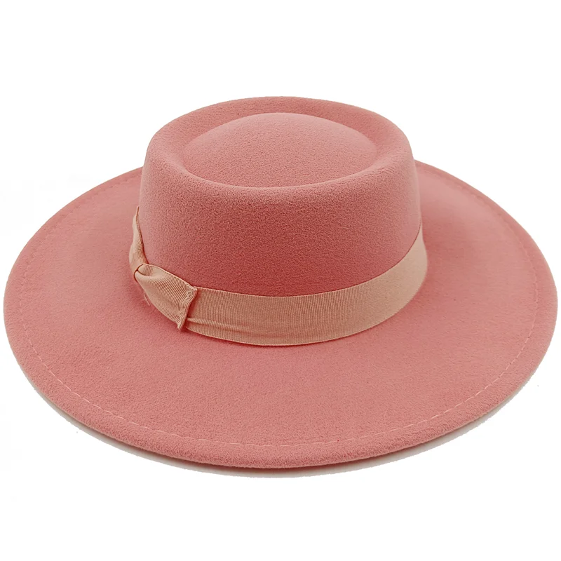 Sombrero Raised Top Fedora Hat 2023 New European and American Fedora Hat Jazz Hat Men's Round Top Hat New Wholesale Sombrero