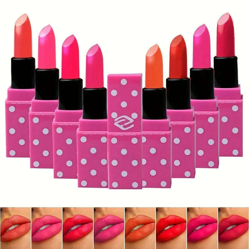 8-colors-super-cute-girls-lipstick-pink-polka-dots-design-long-lasting-non-fading-waterproof-velvet-lip-color-non-stick-cup-kimlud-kimlud-33913749