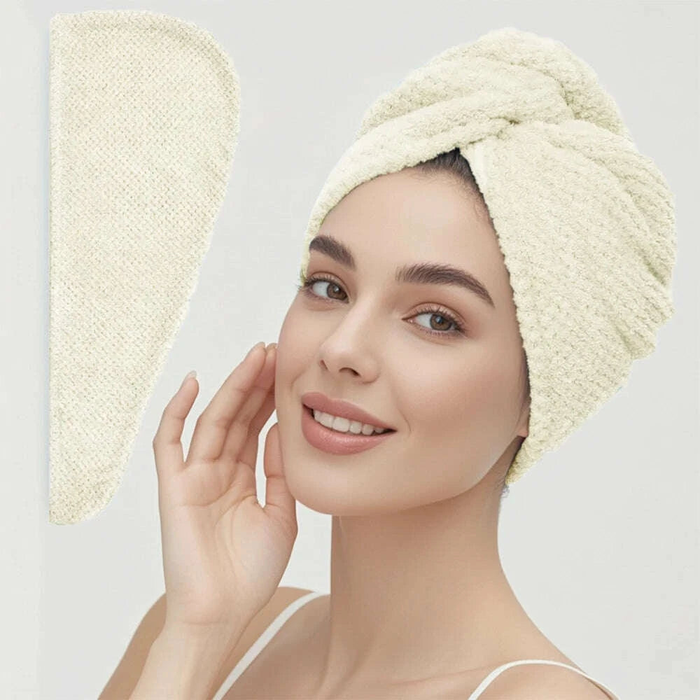 solid-color-hair-towel-textured-dry-hair-cap-98-x-255-absorbent-hair-towel-wrap-for-button-down-womenkimludkimlud-35562633