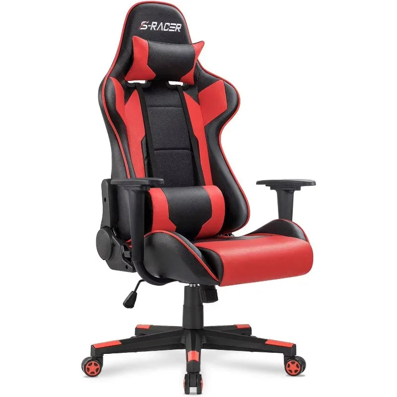 Computer Racing Swivel Leather Office Chair Gaming Modern Leather Reclining Chair Ergonomic PC Computer Gaming Chair
