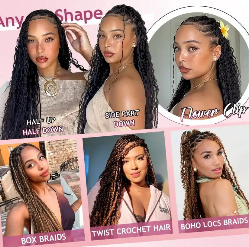Braiding Hair – Deep Water Wave Bulk – Human Hair – 110g | KIMLUD