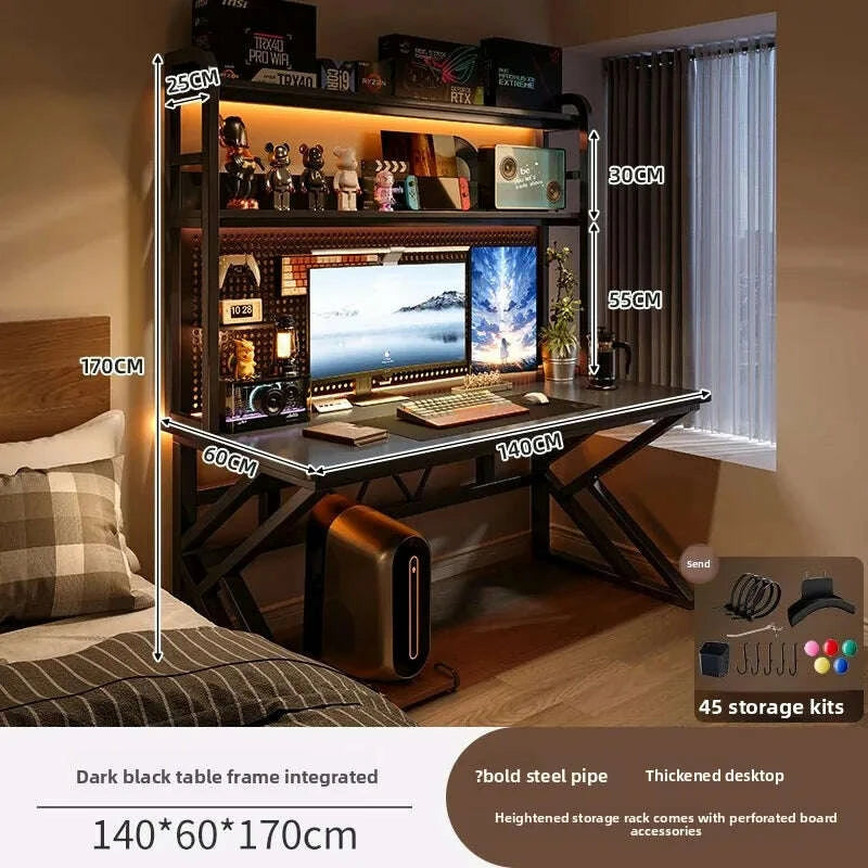 ergonomic-gaming-desk-with-built-in-bookshelf-cable-management-system-compact-computer-desk-for-small-spaces-bedroom-homekimludkimlud-35572310