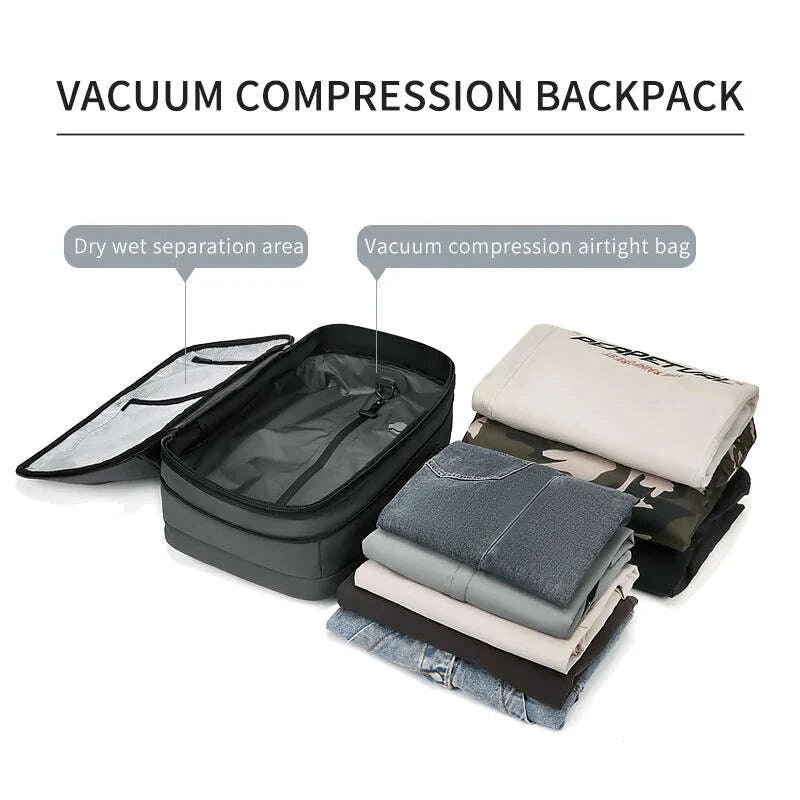 KIMLUD, Men Travel Backpack vacuum compression 17 inch Laptop Backpack Business Large Capacity school Backpack Expanded Hiking backpack, KIMLUD Womens Clothes