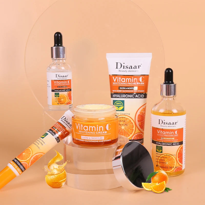 Brightening VC Skincare Set 5-Piece — Tangy Orange | KIMLUD