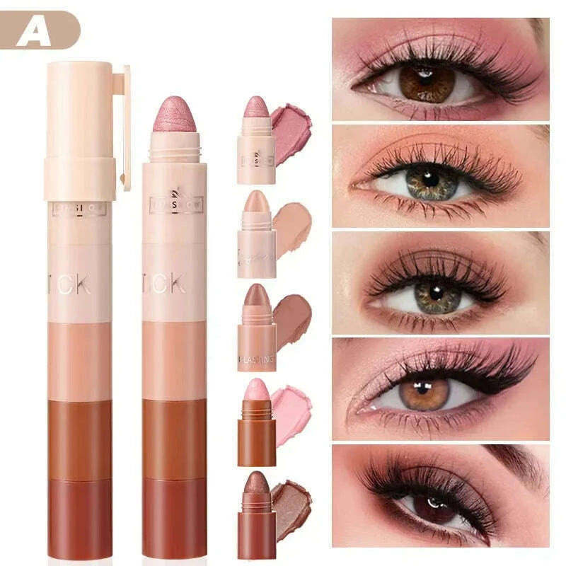 5-color-matte-pearlescent-eye-shadow-stick-easy-to-use-waterproof-anti-smudging-and-portablekimlud-womens-fashion-34599142