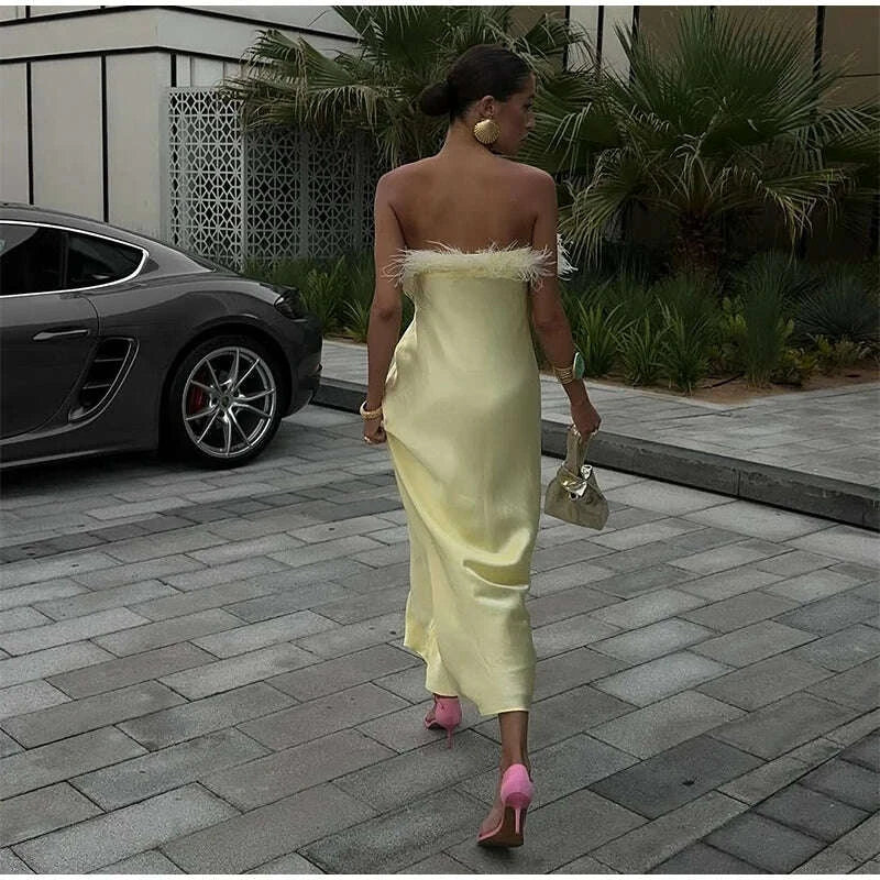 womens-feather-strapless-dress-fashionable-sleeveless-backless-satin-high-waisted-dresses-2026-party-banquet-womens-gownkimludkimlud-35569253