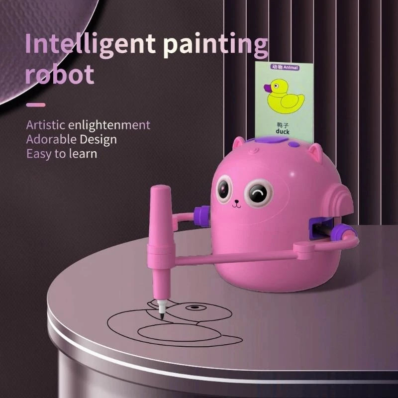 Automatic Drawing Robot Toy with 100 For Children Creative Learning And Education Parent Kids Activity Toy