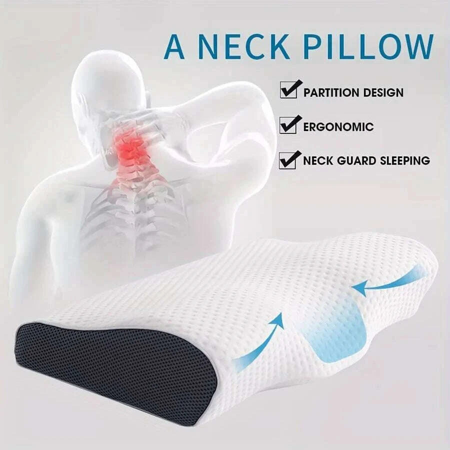 1pc-memory-foam-pillow-sleeping-pillow-for-side-back-and-stomach-sleepers-neck-contoured-support-pillow-improves-sleepkimlud-womens-fashion-34614004