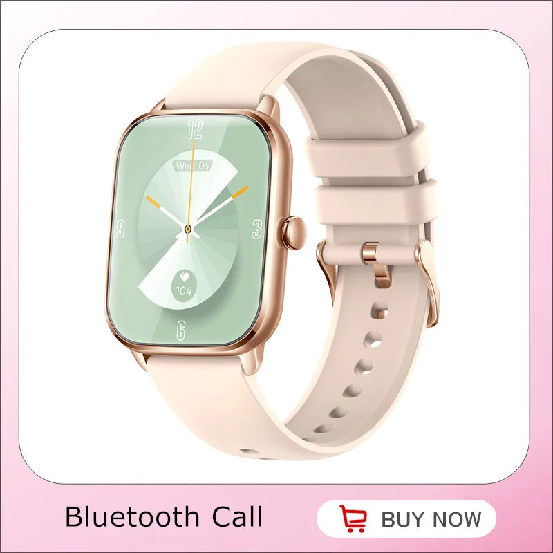 Smart Watch Women Men Bluetooth Call Voice Assistant Message Push Blood Pressure Oxygen Heart Rate Monitor Smartwatch Hebrew