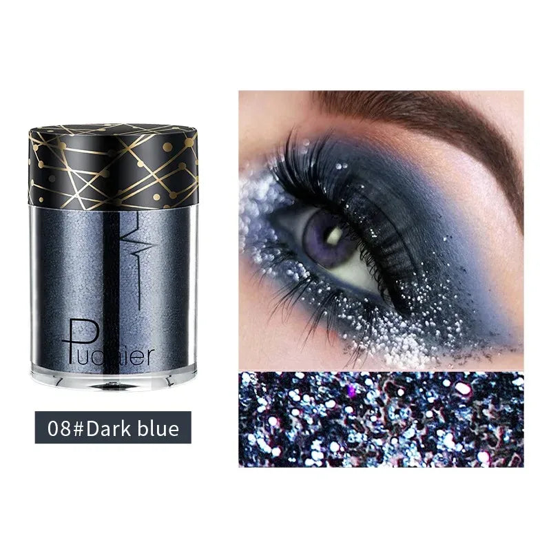 36 Colors Monochrome Eyeshadow Glitter Sequins High Gloss Face Body Glitter Pearlescent Easy-to-color Eye Shadow Festival Makeup