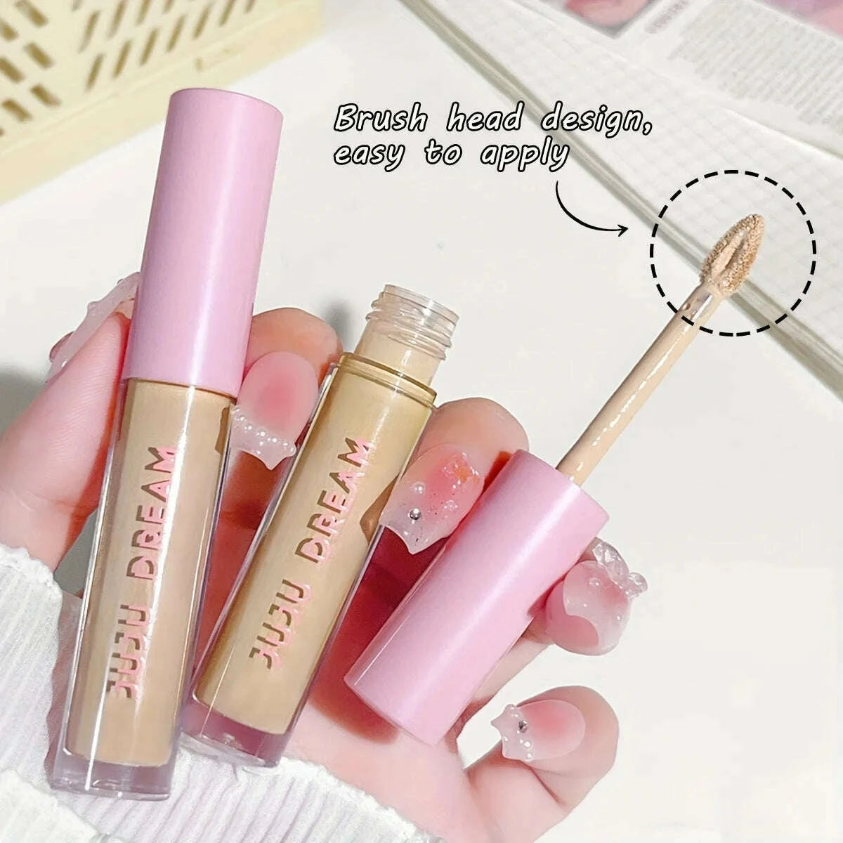 KIMLUD, Flawless Concealer: Waterproof, Brightening, Suitable for All Skin Types - Perfect for Christmas and Valentine's Day Gifts, KIMLUD Womens Clothes