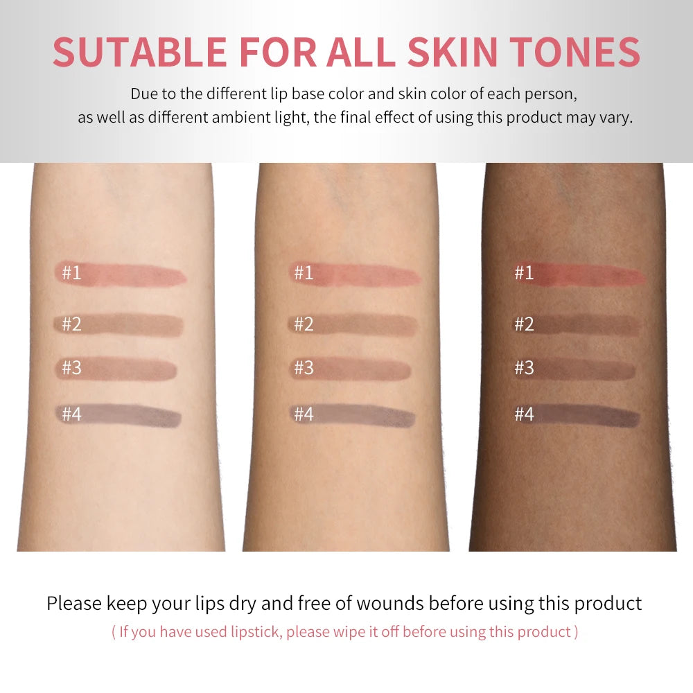 Lip Liner Pencil Peel Off Lip Stain Tattoo Long Wearing Matte Waterproof Smudge Proof Transfer Proof Lip Cosmetic For All Day We