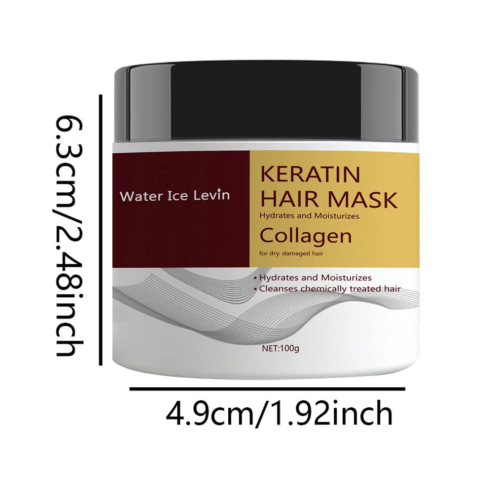 Hydrolyzed Keratin Hair Mask Hydrates And Repairs — Gold | KIMLUD