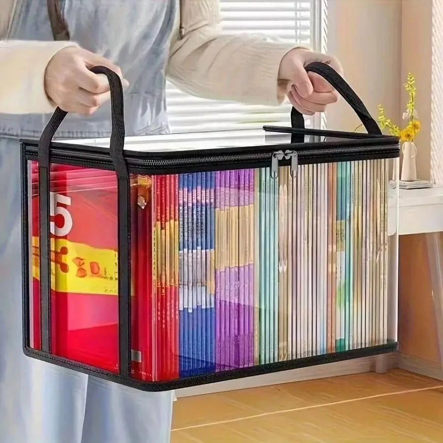 Clear Plastic Storage Box Hinged Lid — Clear | KIMLUD