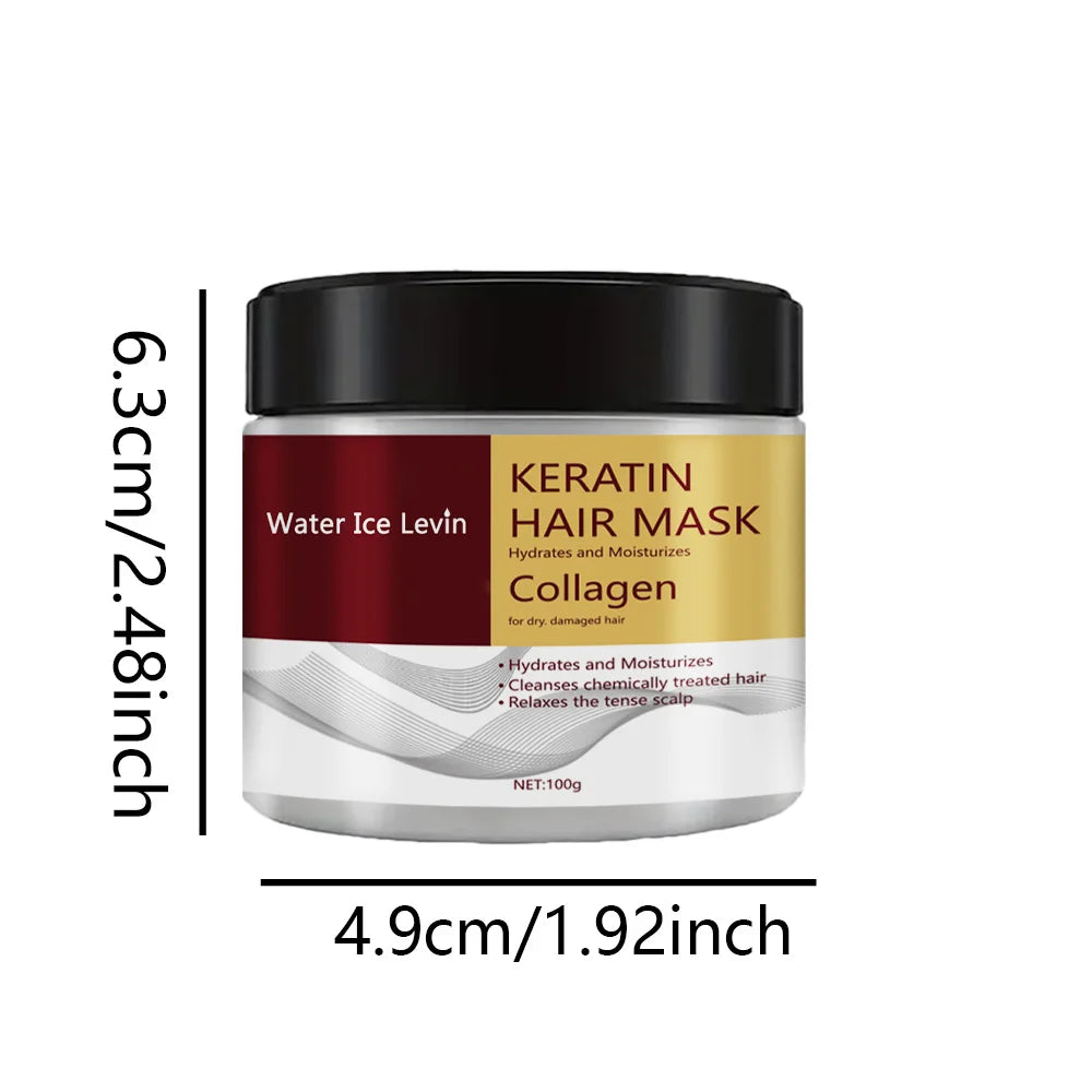 Collagen Keratin Hair Mask Dual Oil Control Moisturizer Conditioner Soft Smooth Frizz Damaged Repair Revitalize Hair Care