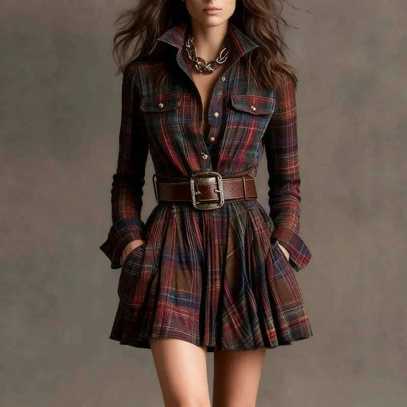 2025-european-and-american-autumn-new-temperament-plaid-long-sleeved-short-skirt-belt-party-dress-womens-dresskimlud-womens-fashion-34629068