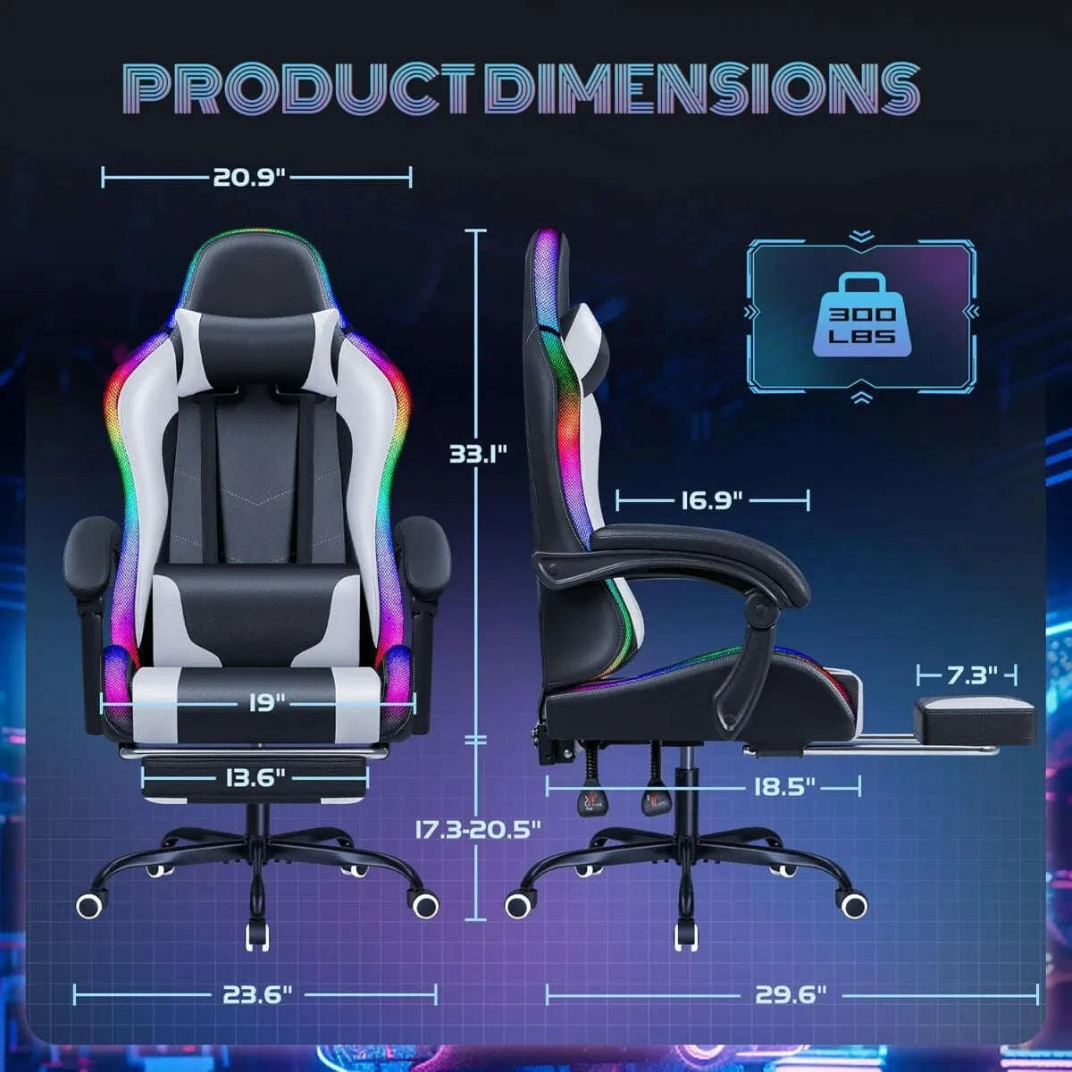 furmax-gaming-chair-with-rgb-led-lights-massage-lumbar-support-footrest-reclining-high-back-computer-gamer-chair-whitekimludkimlud-35574282