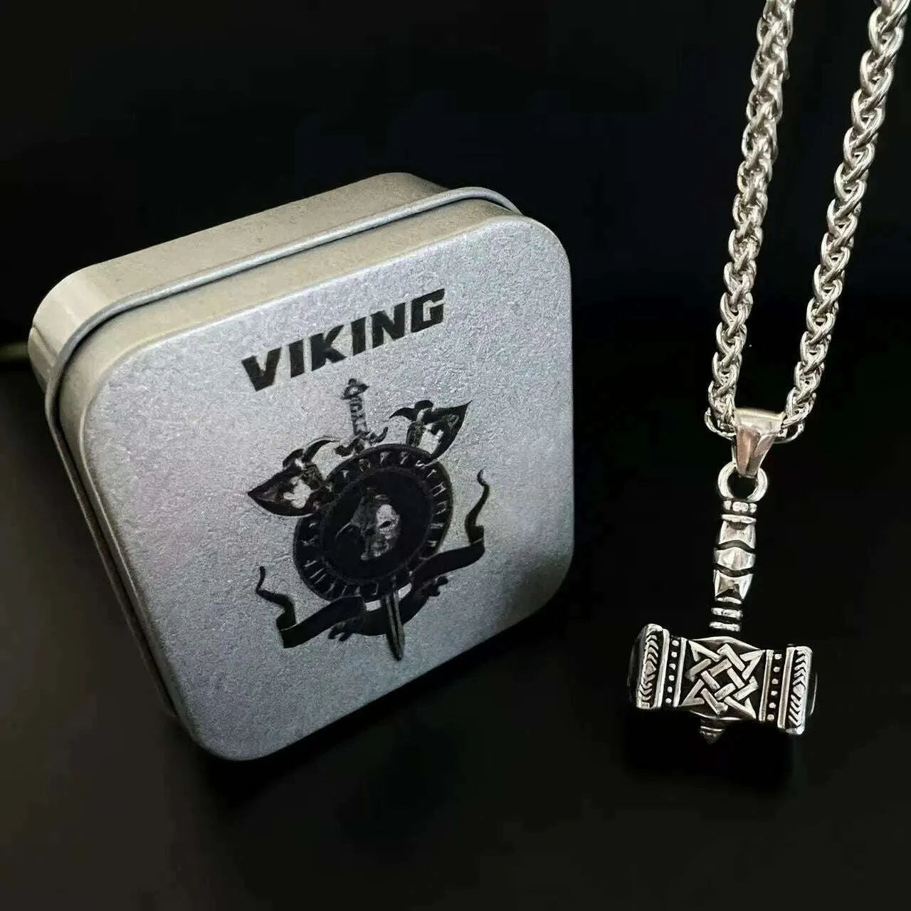 hnsp-316l-stainless-steel-norse-mythology-mjolnir-odin-rune-thor-hammer-pendant-necklace-for-men-gift-viking-jewelry-accessorieskimlud-womens-fashion-34627573