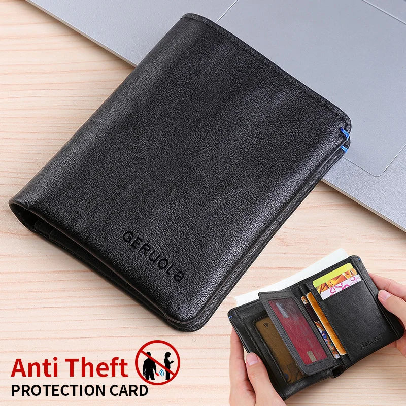 Wallet - RFID Blocking - Genuine Cow Leather - Card Slots | KIMLUD