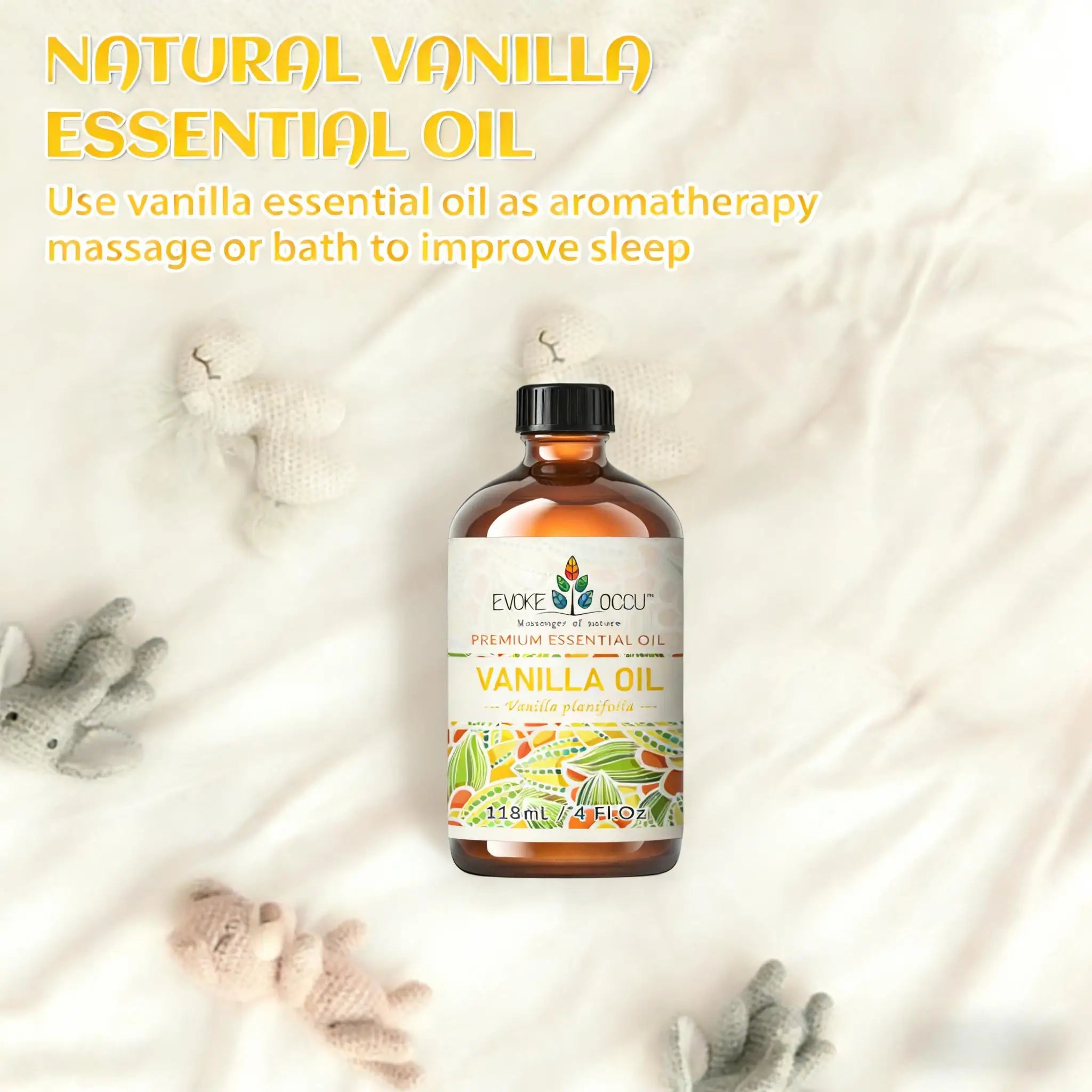 Vanilla Essential Oil For Massage And Spa Diffuser Ylang Rose Orange Notes — Amber | KIMLUD