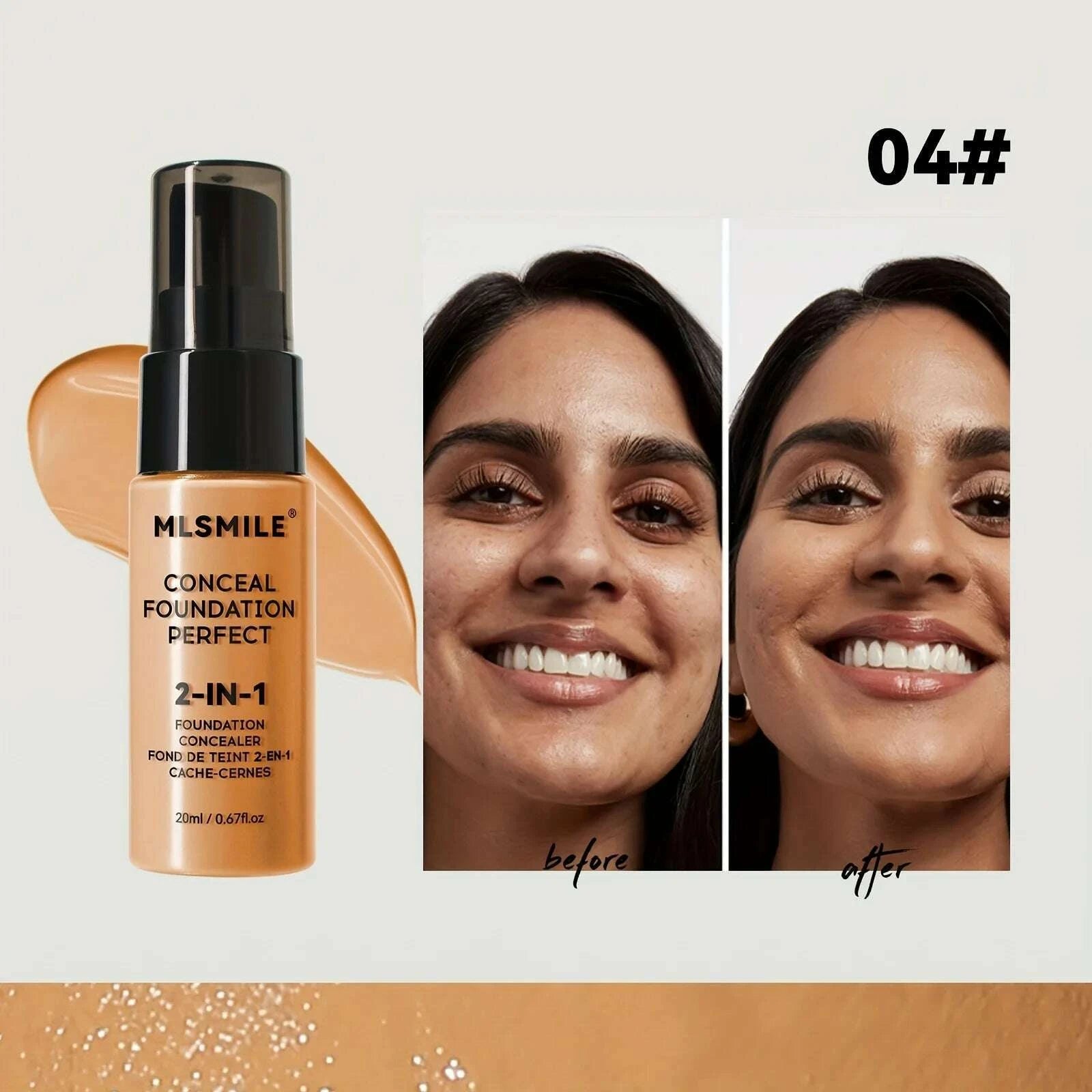 2-in-1-oil-control liquid-foundation-and-conceal-full-coverage-long-lasting-waterproof-hydrating-and-brightening-concealerkimlud-womens-fashion-34598813