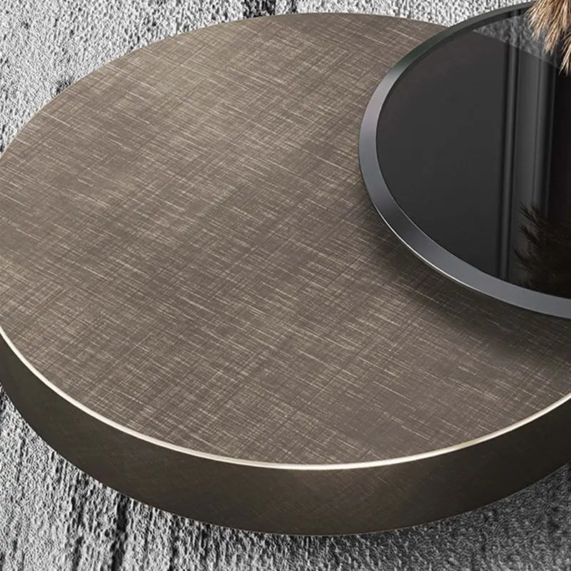 Modern Italian-Luxury Living Room Coffee Table Set With Gold Finish — Gold | KIMLUD