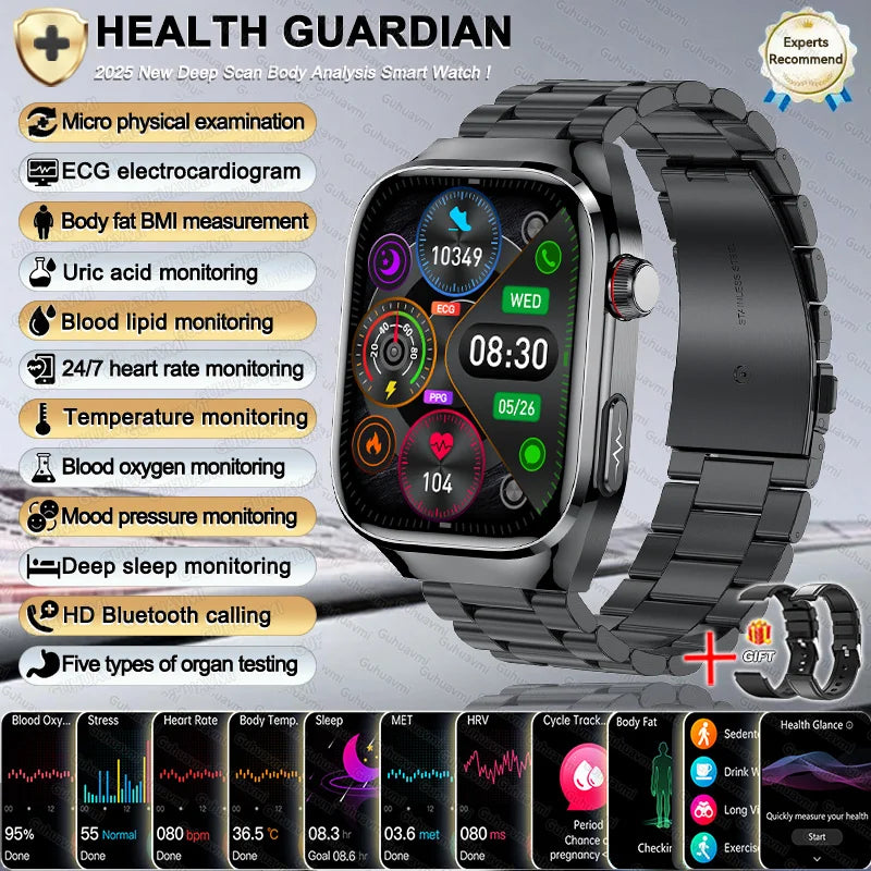 2025 New Women Smart Watch with BMI measurement Menstrual Cycle ECG Heart Rate Blood Oxygen Sleep Fitness Tracker Smart bracelet