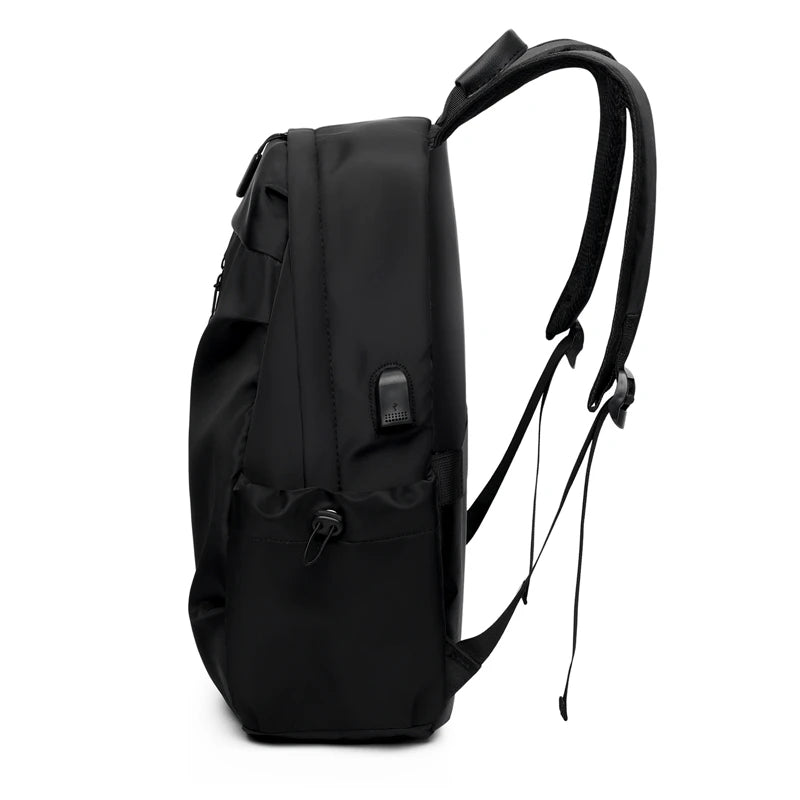 1 14 Inch Large Capacity Leisure Schoolbag Sports Simple Men And Women Universal Computer Backpack With Pendant