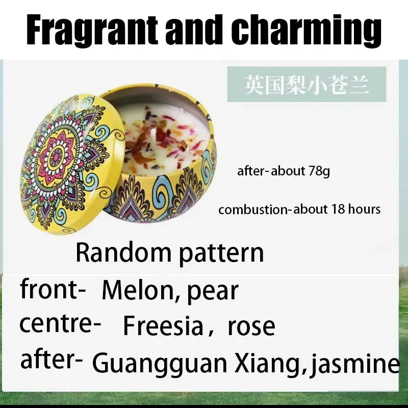 KIMLUD, Gbbma A box of notes Scented candles Use natural dried flowers candles For indoor aromatherapy, KIMLUD Womens Clothes