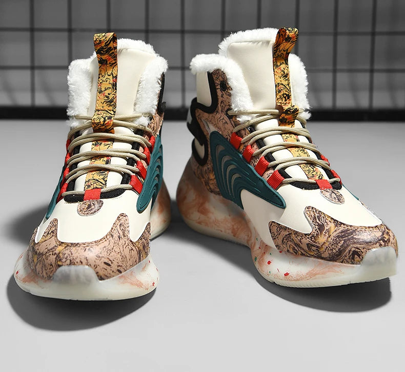 men boots 2025 New Winter Slippers Warm Men Shoes Waterproof Non-Slip Plush Sneakers Male tenis shoes Boots Men Sneakers Winter