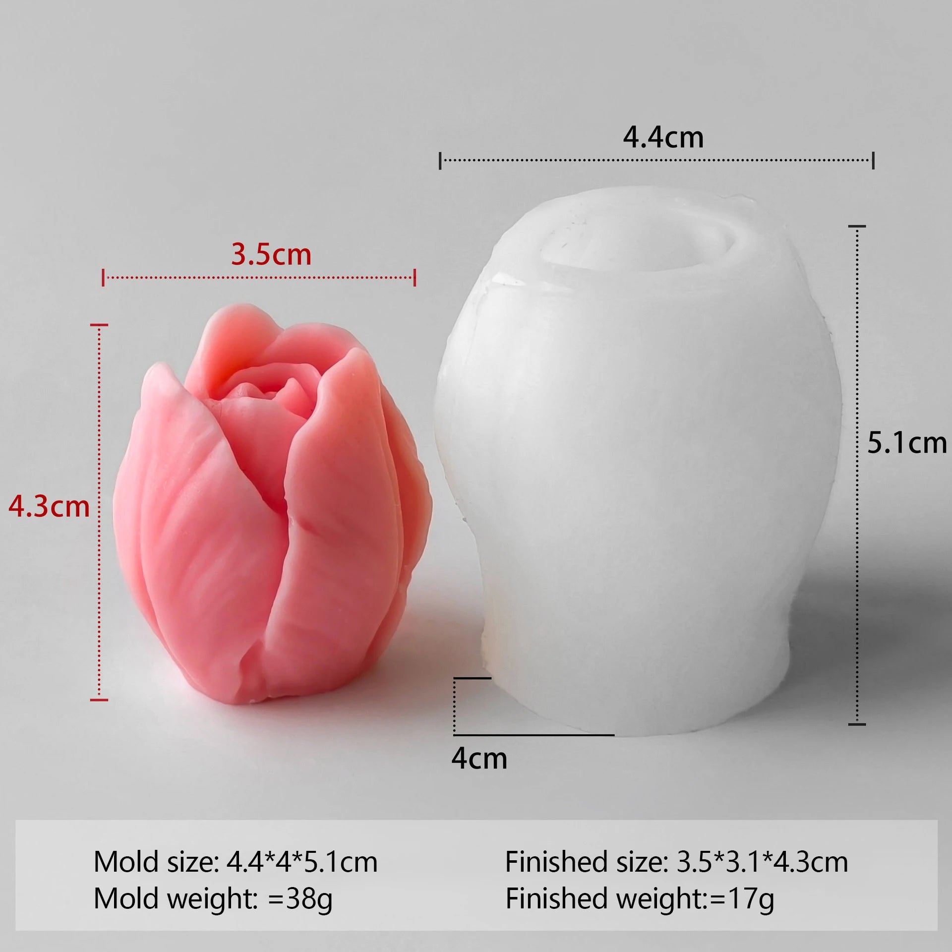 KIMLUD, Budding Open Flowers Silicone Candle Mold Mini Flower Soap Gypsum Crafts Resin Mould DIY Chocolate Ice Cake Baking Molds, KIMLUD Womens Clothes