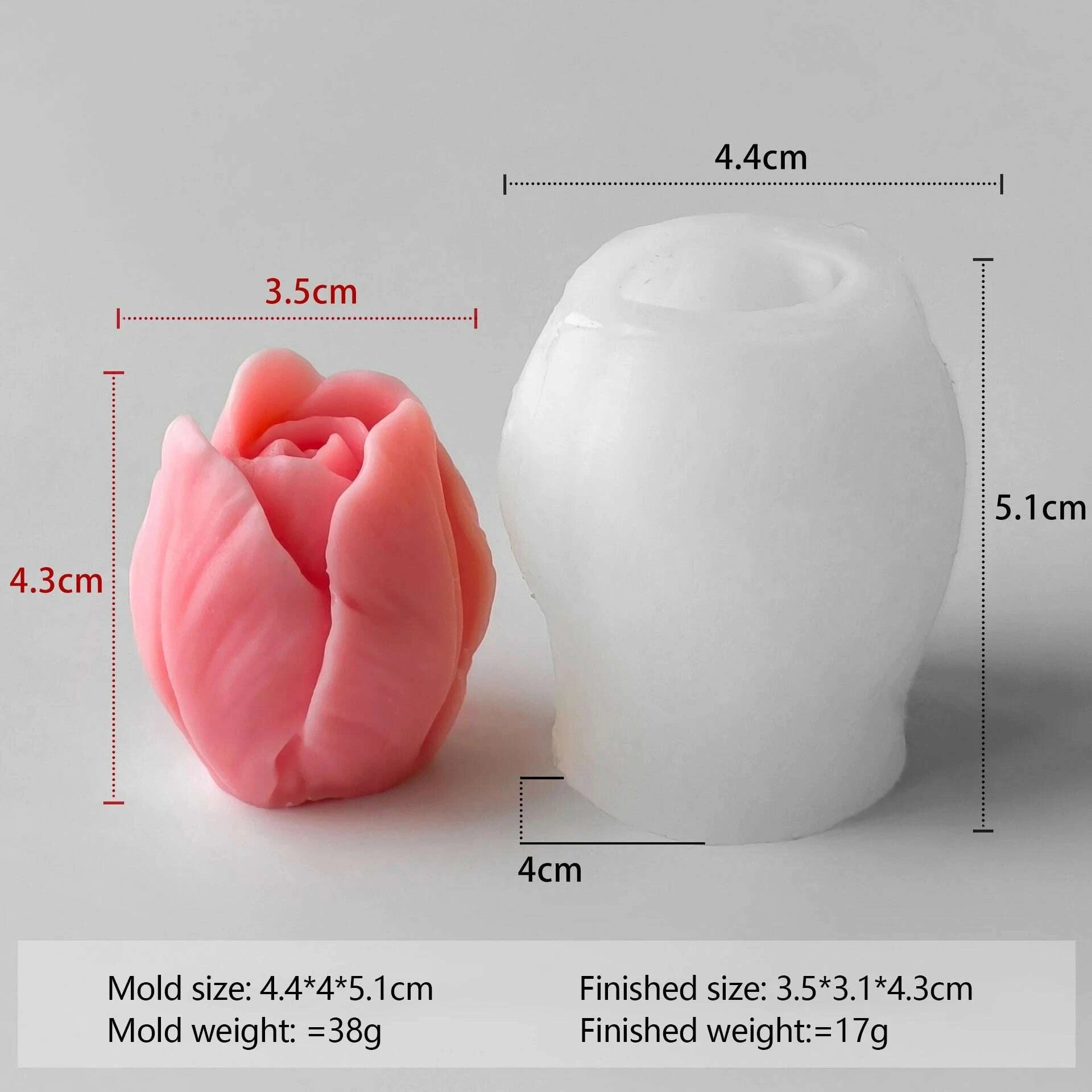 KIMLUD, Budding Open Flowers Silicone Candle Mold Mini Flower Soap Gypsum Crafts Resin Mould DIY Chocolate Ice Cake Baking Molds, KIMLUD Womens Clothes