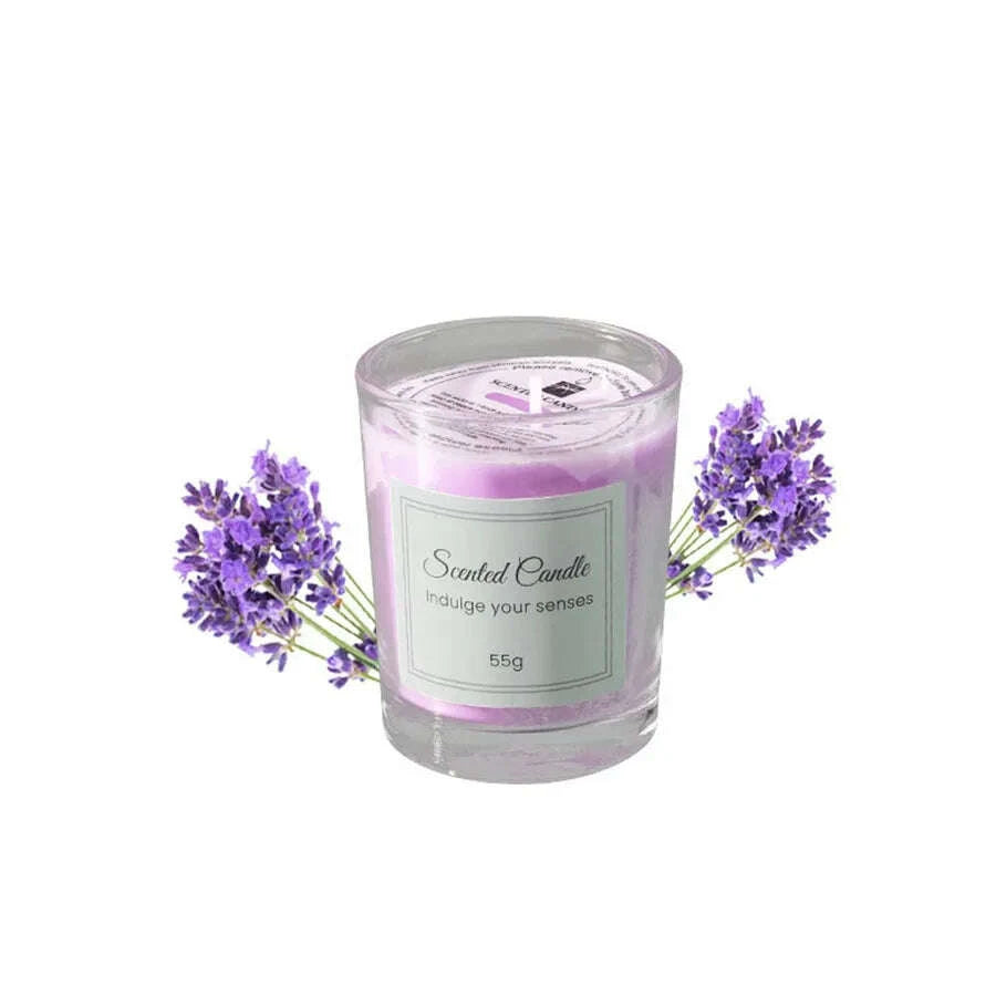 KIMLUD, Aromatherapy Candle Premium Gift Box Glass Handmade Soy Wax Smokeless Creative Aromatherapy Candle Companion Gift, KIMLUD Womens Clothes