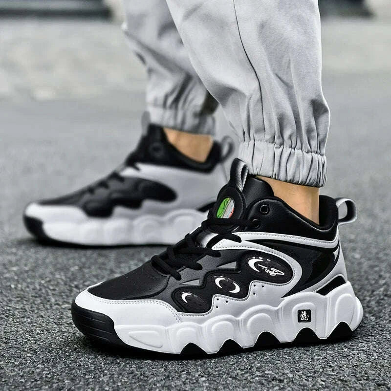 KIMLUD, Trendy Men Shoes High Top Men Basketball Shoes Wear-resisting Non-slip Casual Sports Shoes Man Outdoor Fitness Training Sneakers, KIMLUD Womens Clothes