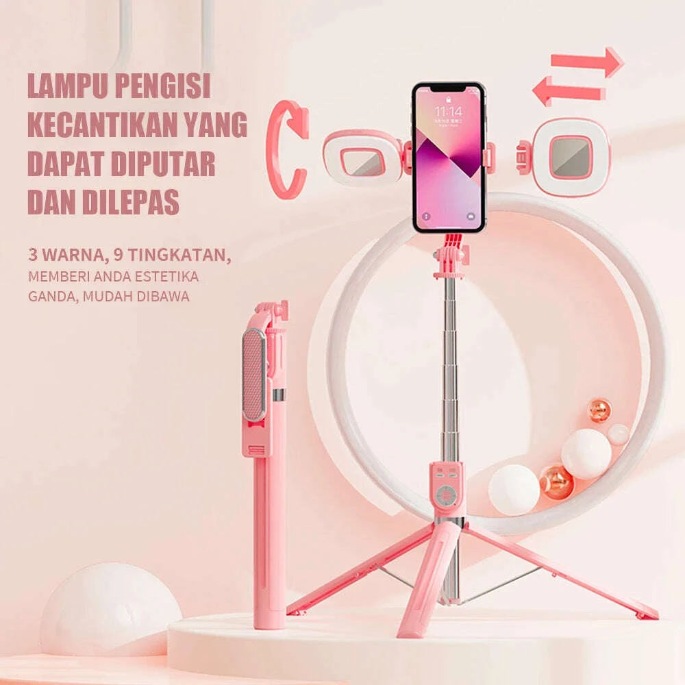 13m-portable-selfie-stick-retractable-tripod-phone-stand-with-dual-fill-lights-360°-rotating-photography-live-streaming-deviceskimludkimlud-35567374