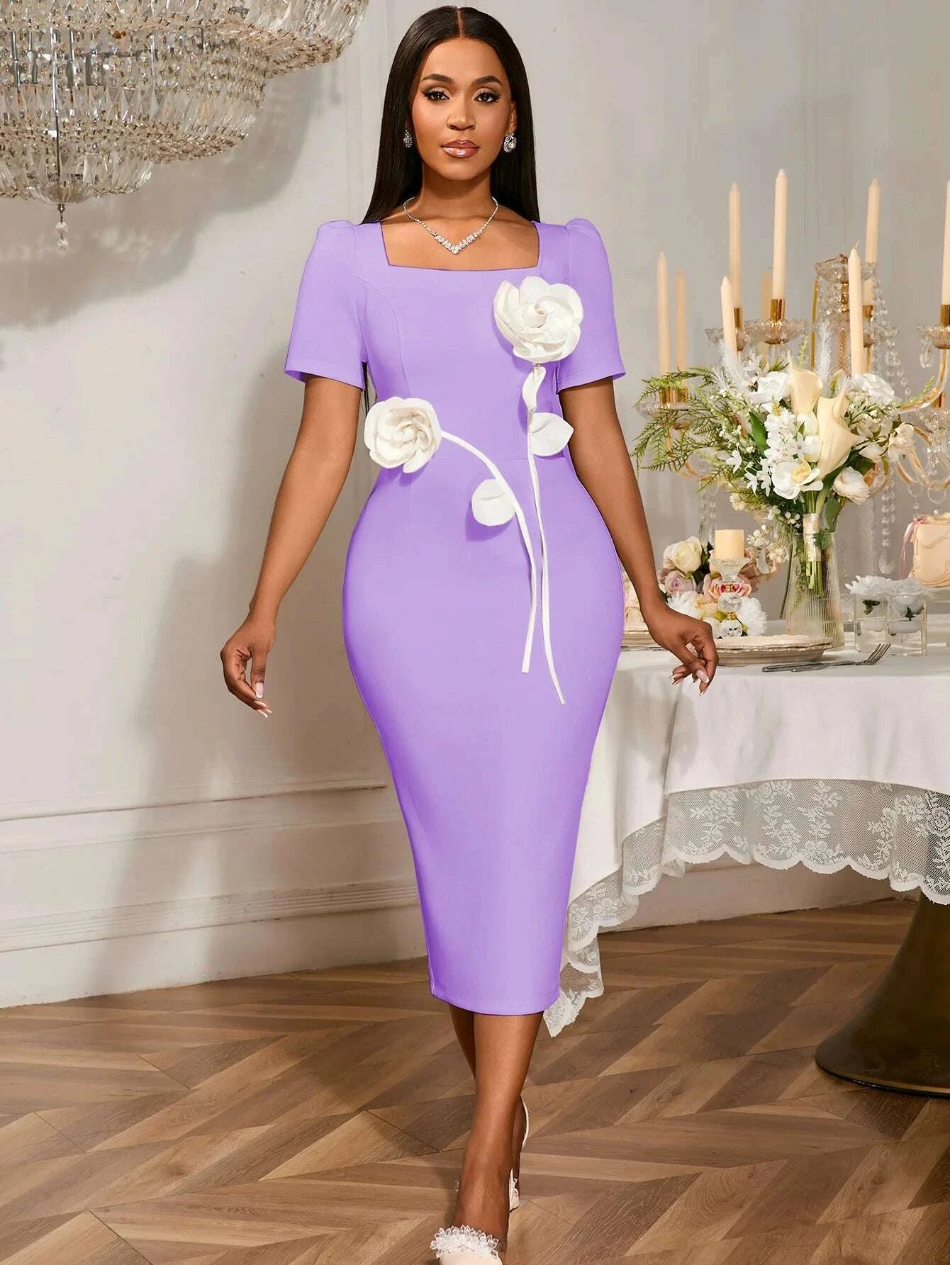 white-evening-party-dresses-for-ladies-short-sleeve-3d-flower-high-waist-bodycon-birthday-bridesmaid-wedding-guest-midi-gownskimludkimlud-35555986