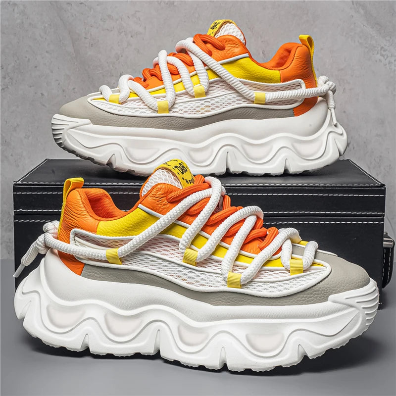 Winter Running Shoes for Men Chunky Sneakers Work Wear Man Athletic Mens Tennis Platform Footwear Trends 2026 Comfort Skateboard