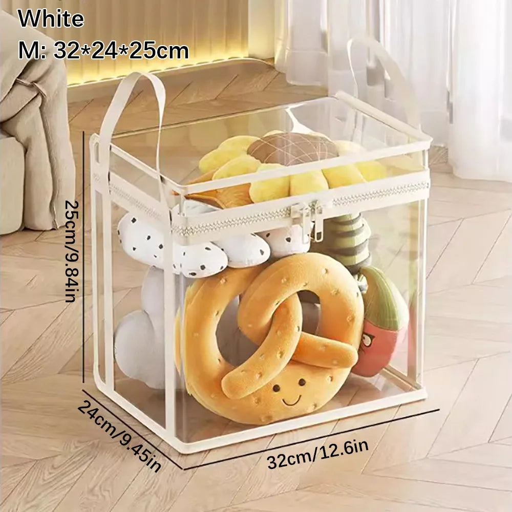 Clear Plastic Stackable Storage Box — Clear | KIMLUD